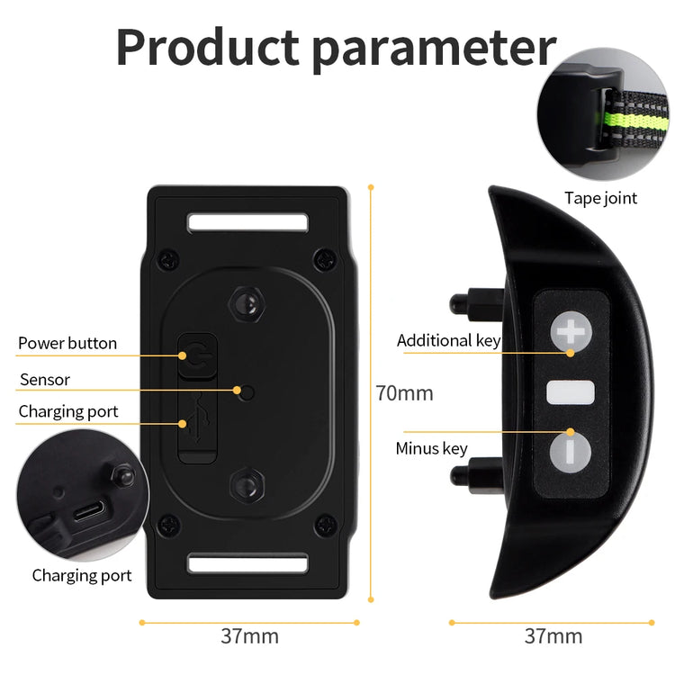 Automatic Anti-Bark Dog Training Collar – USB Rechargeable with Sound & Shock Modes