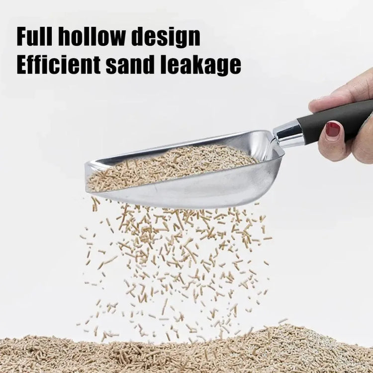 Cat Sand Cleaning — for Dog & Cat | Clean Feces Supplies | Cat Litter Shovel | Pet Cleaning Tool | Pet Products | Metal Long Handle Scoop