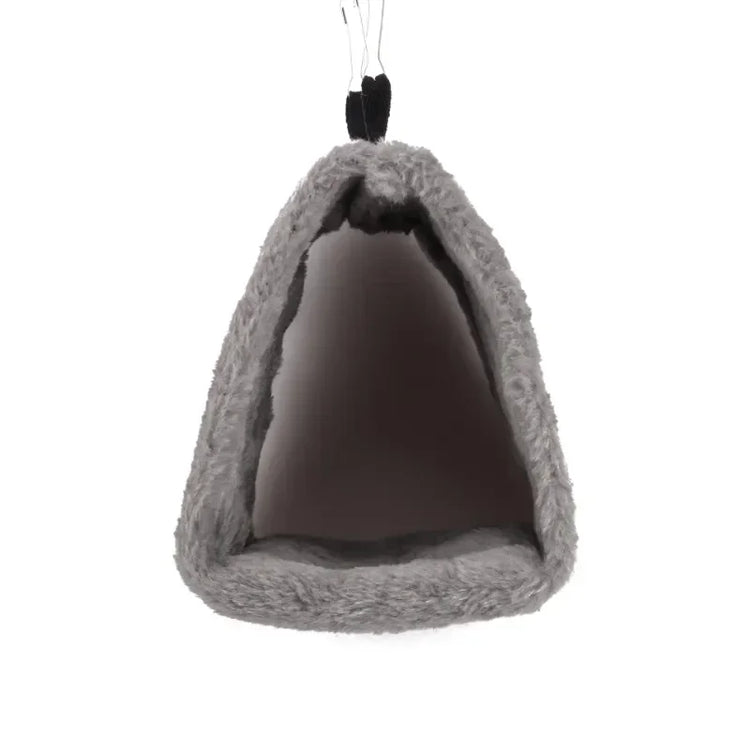 Pet Bird Hammock Hut | Warm Hanging Tent Bed for Parrots & Small Birds | Cozy Plush Nest for Sleeping & Cage Decoration