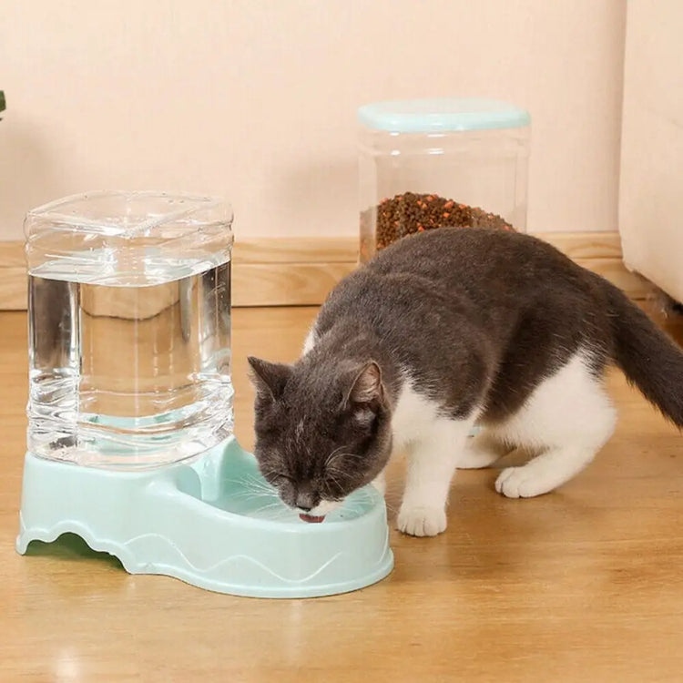 3.8L PP material Pet feeder | Pet Water Fountain Bowl | Automatic Pet Feeder for Large Cats/Dogs- Food Dispenser