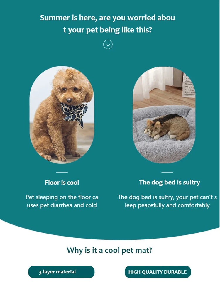 Pet Cooling Mat – Summer Extra Large Cooling Pad for Dogs & Cats