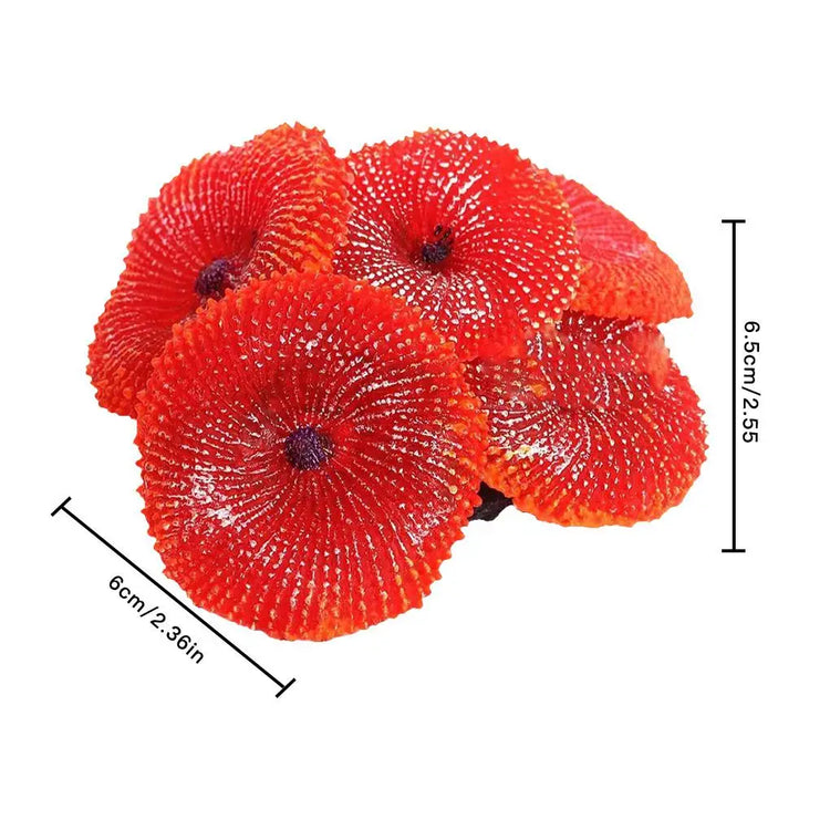 Aquarium Artificial Coral Ornament – Vivid Soft Silicone Simulation Coral Decoration for Fish Tank