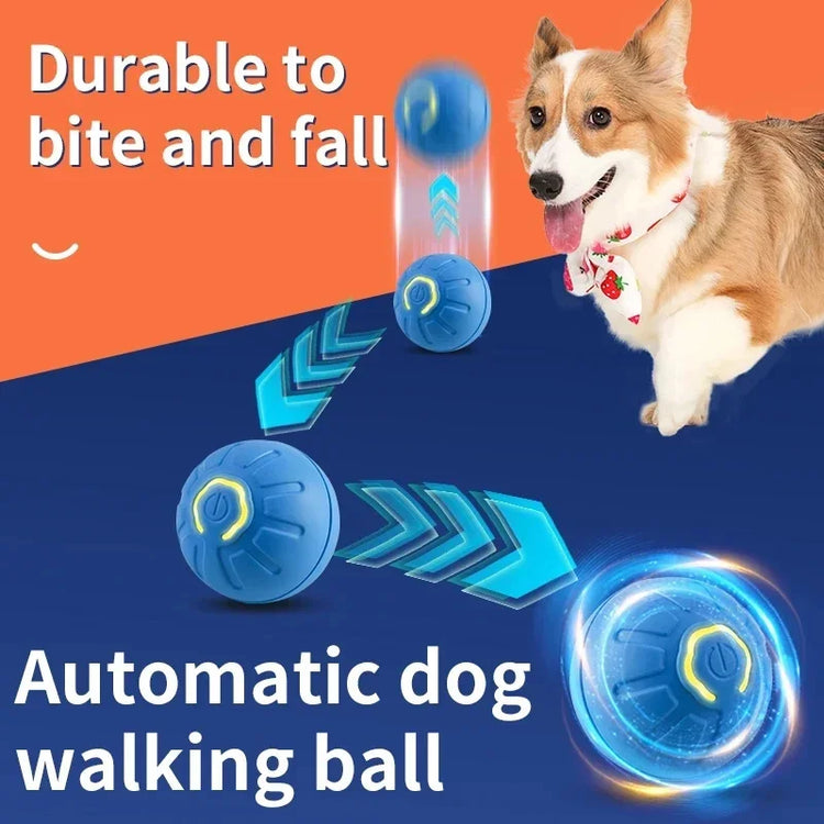 Smart Electronic Dog Toy Ball | USB Automatic Moving & Bouncing Pet Toy | Interactive Puppy Gift | Cat/Dog Products