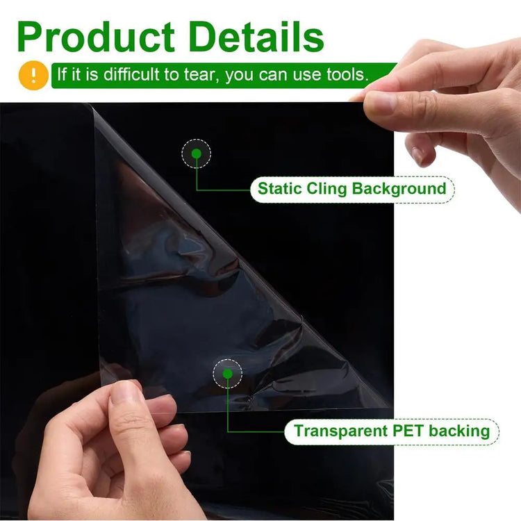 Fish Tank Background Static Cling Black Fish Tank Backdrop Aquarium Poster Aquarium Backdrop Aquarium Wallpaper Decorations