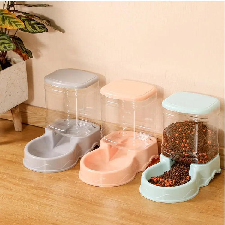3.8L PP material Pet feeder | Pet Water Fountain Bowl | Automatic Pet Feeder for Large Cats/Dogs- Food Dispenser