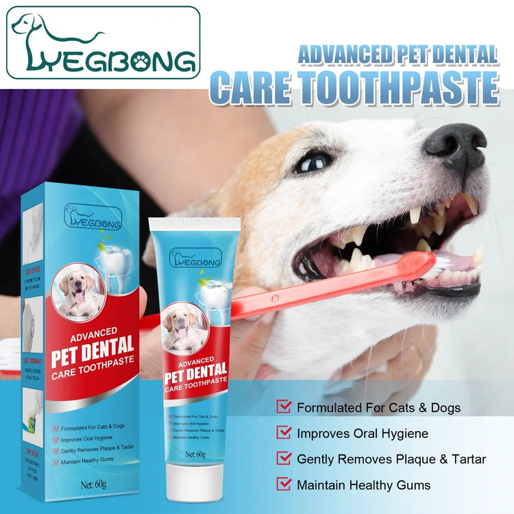 Pet Toothpaste | Cat & Dog Fresh Breath Toothpaste | Non-Harmful Teeth Care | Portable Dog Cleaning Tools | Maintenance Oral Care Device