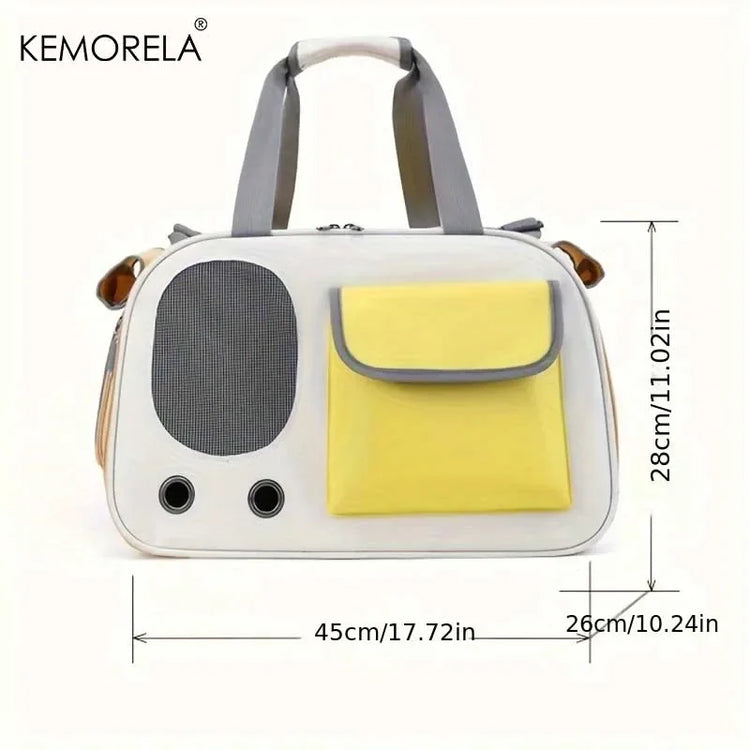 1Pcs Portable Pet Carrier Cat Bag | For Cats/Dogs | Ideal for Travel/Outdoor Activities | Suitable for Cats/Small Dogs