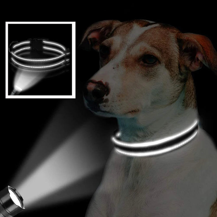 Reflective Soft Padded Dog Collar – Adjustable & Breathable Safety Collar for Small, Medium & Large Dogs