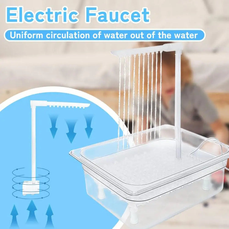 Bird automatic Bathing Tub | Small Parrot Bowls / Multipurpose Small Bathtub Bowl - Cage USB Bird Shower Fountain For Parakeets