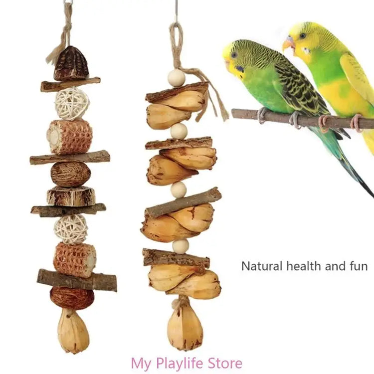 Colorful Block Bird Toy | Beak Grinding Toy | Parrot Chew Toy | Promotes Beak Health | Bird Training & Entertainment