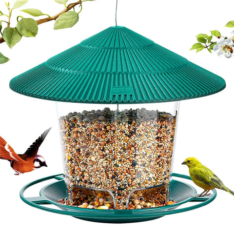 Bird Feeder | Automatic Foot Feeding Tool | Outdoor Bird Feeder Hanging Nut Feeding Multiple Hole Dispenser Holder Food Container