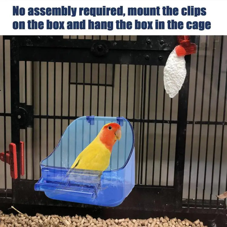 Bird Bath for Cage Parrot Bathing Tub Bird Cage Bath Bird Bathtub Pool Convenient Thick Sturdy for Cockatiel Parrots Small Birds