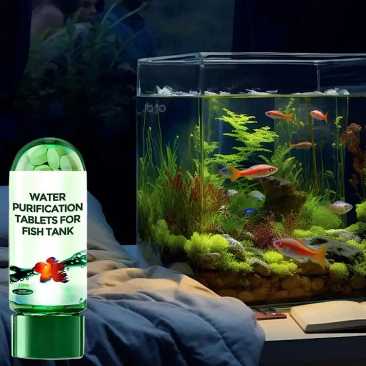 Eco-Friendly Aquarium Water Purification Tablets – Fast-Acting Clarifier & Fish Tank Cleaner (35 Tablets)