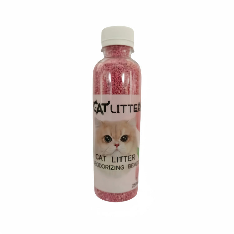 A Bottle of Cat Litter Deodorizing Beads | Cat Litter Freshener | Pet Odor Neutralizing Scented Additives | Odor Control for Litter Box