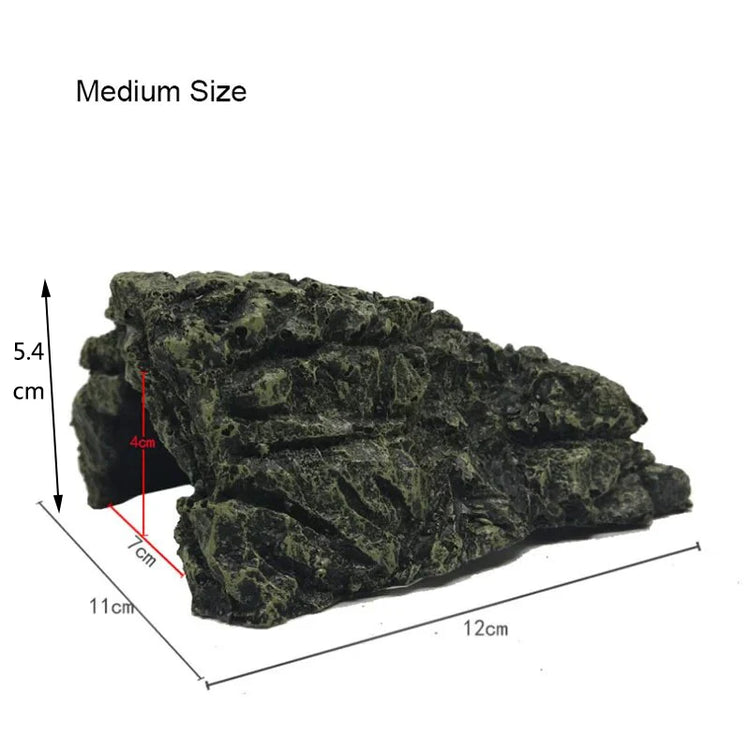 Resin Aquarium Decoration – Fish Tank Ornament Terrarium Turtle Shelter Cave