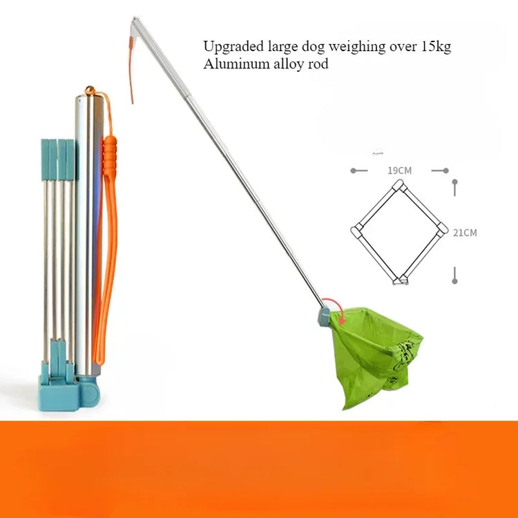 Portable Dog Poop Scoop – Expandable Waste Pick-Up Tool for Outdoor Walks
