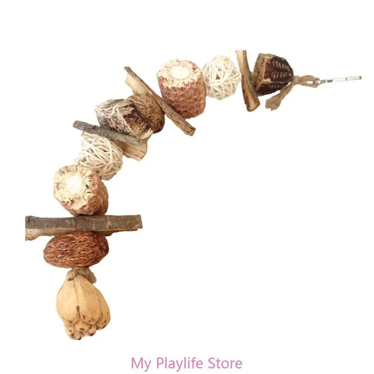 Colorful Block Bird Toy | Beak Grinding Toy | Parrot Chew Toy | Promotes Beak Health | Bird Training & Entertainment