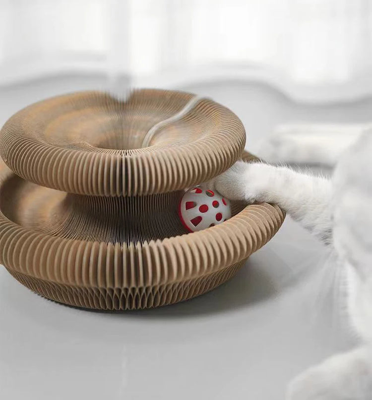 Magic Cat Toy Interactive Cats Ball Toys Kitten Game Training Stuff Fun Multiple Shapes Corrugated Paper Cat House Pet Supplies