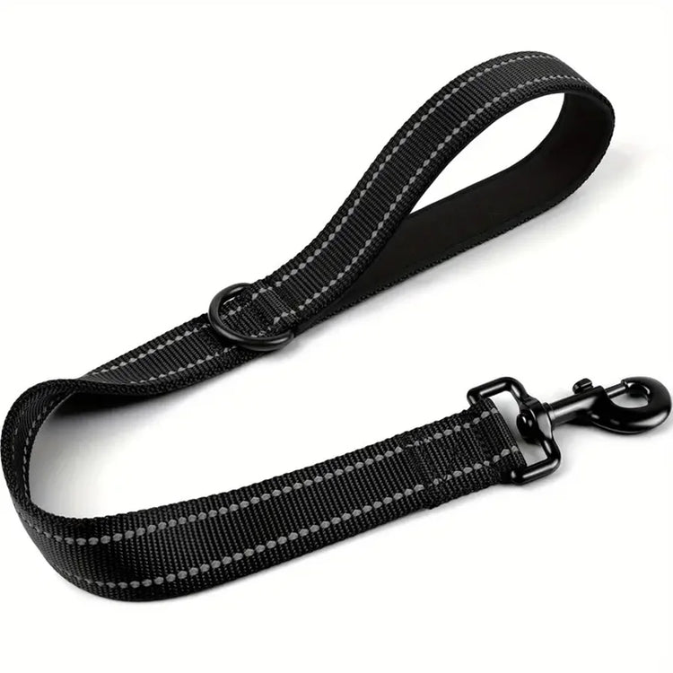 Taglory Short Dog Leash with Traffic Padded Handle | Heavy Duty Nylon Lead for Training & Control | Reflective Threads Pet Leash