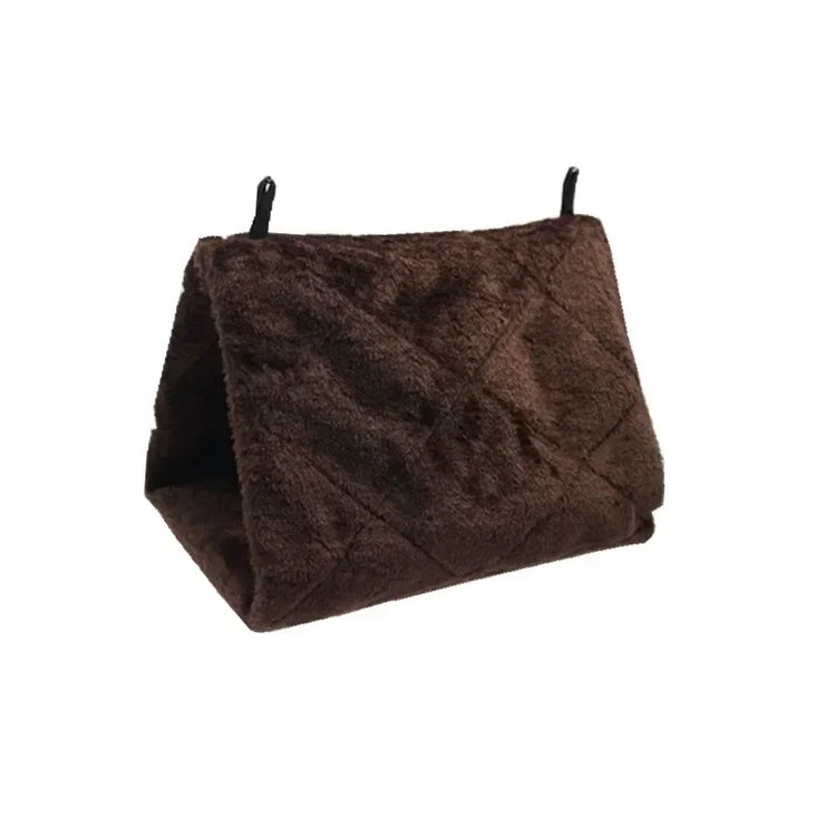 Pet Bird Hammock Hut | Warm Hanging Tent Bed for Parrots & Small Birds | Cozy Plush Nest for Sleeping & Cage Decoration