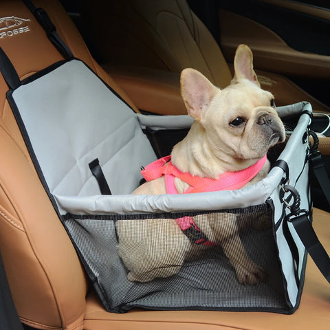 Foldable Dog Car Seat Carrier – Breathable Travel Bag for Small Dogs (40×30×25cm)