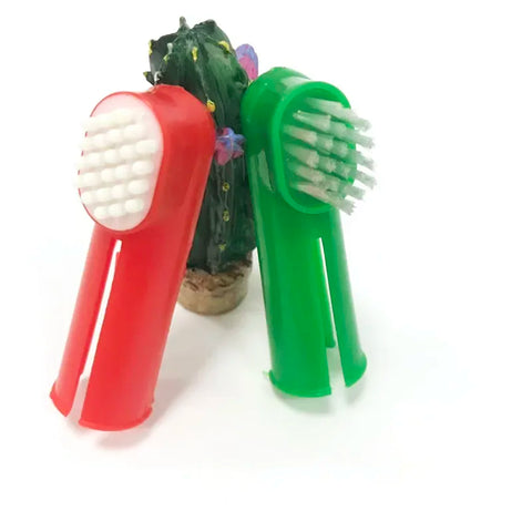 2PCS Pet Toothbrush Set – Dental Care for Small Dogs & Cats | Breath Freshener & Gum Massager