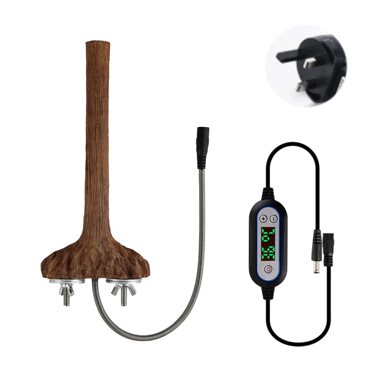 Heating Bird Perch | Bite Resistant Bird Cage Accessories | Bird Warmer Stand for Parakeet, Budgies, Cockatiels, Parrots