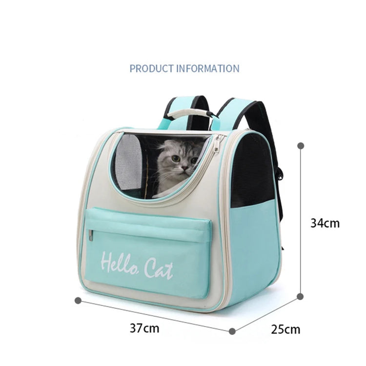 Windproof Outdoor Travel Backpack for Cats/Small Dogs | Pet Carrier Bag with Cushion