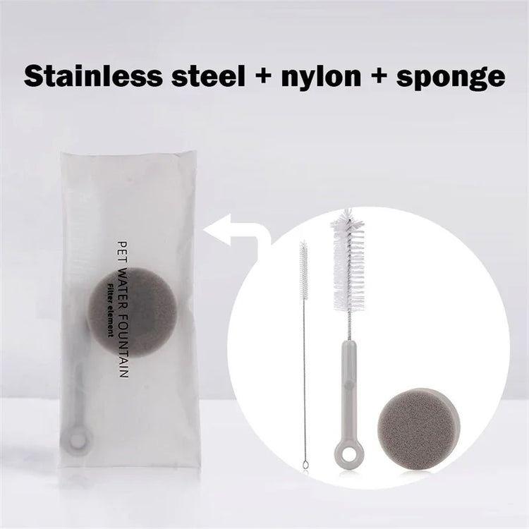 Cat Water Fountain Accessories | Cleaning Brush Set for Pet Water Dispenser | Pump Tube Bottle Nozzle Cleaner Tools
