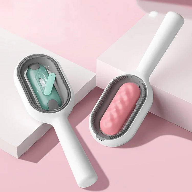 Clean Cat Dog Hair Removal Comb | Pet Grooming Brush | Wipes-Ready Brush for Cats/Dogs | Katten Accessories