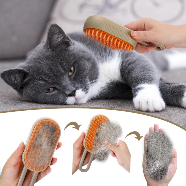 Pet Steam Brush | Cat Dog Cleaning | Steamy Electric Spray Massage Comb | 3 In 1 Hair Removal | Grooming Supplies | Pet Accessories