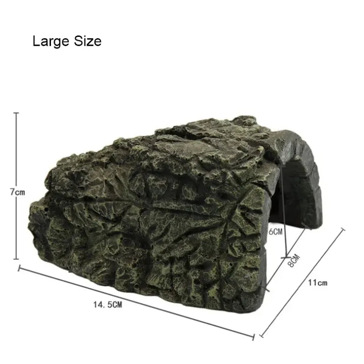Resin Aquarium Decoration – Fish Tank Ornament Terrarium Turtle Shelter Cave