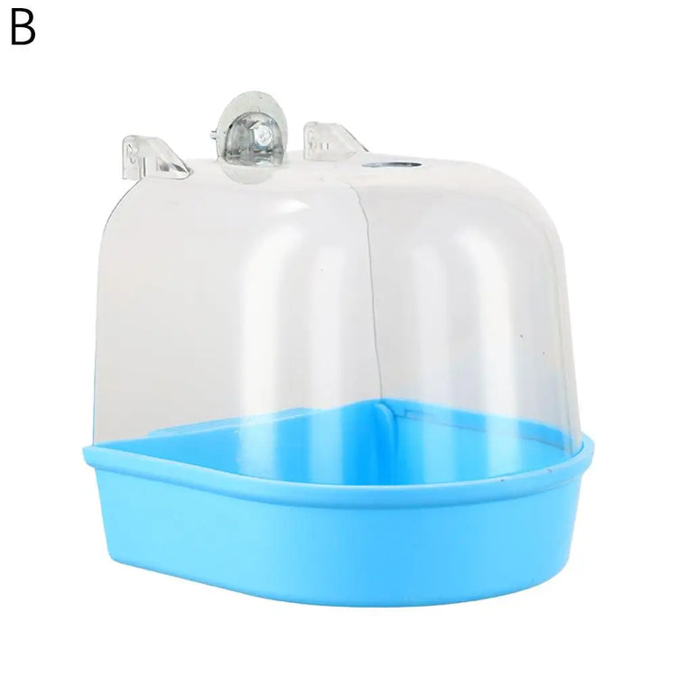 Hanging Bird Bath Box, Parakeet Shower Caged ,Parrot Bath Box Bird For Pet Brids For Canary, Budgerigar, Cockatiel,Parrots