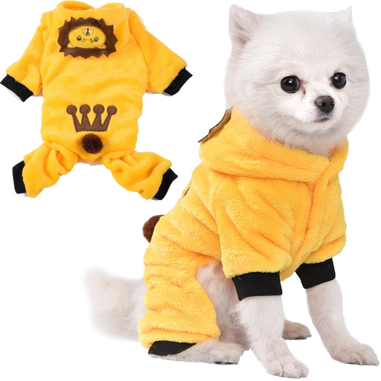 Soft Warm Fleece Dogs Jumpsuits | Chihuahua and Yorkshire Coats