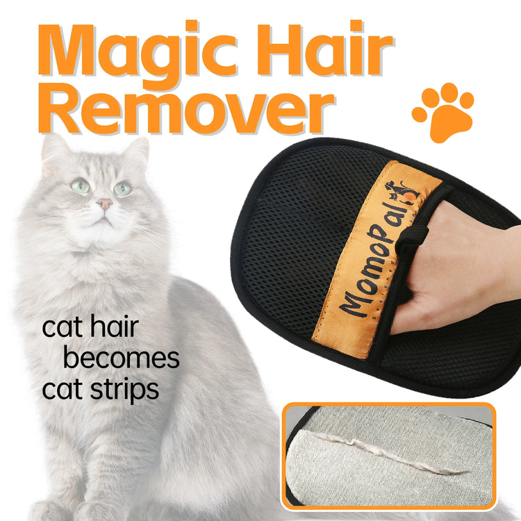 Pet Grooming Gloves | Cat Hair Removal Brush | Static-Free Stripping Mitts for Cats