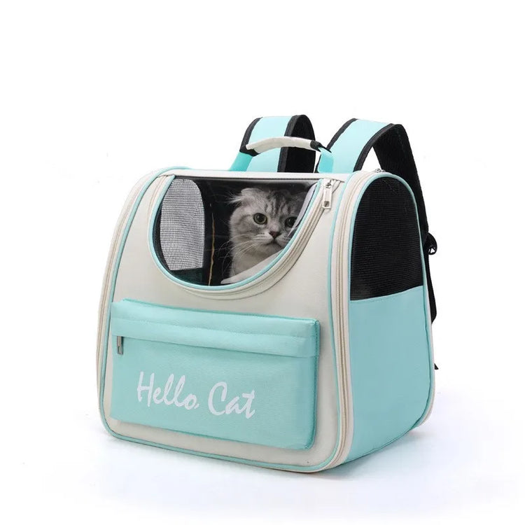 Windproof Outdoor Travel Backpack for Cats/Small Dogs | Pet Carrier Bag with Cushion