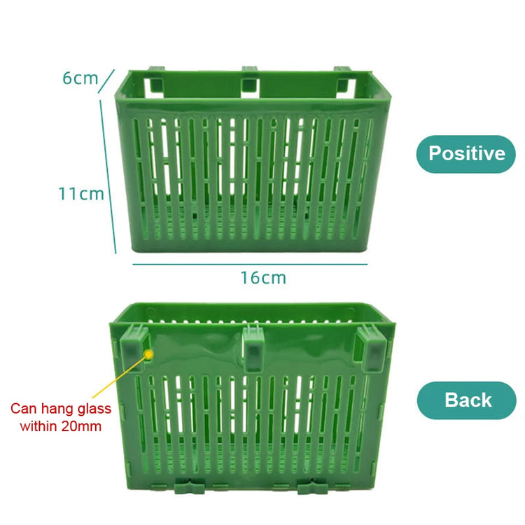 Fish Tank Hanging Planter Aquatic Plant Holder Heat-resistant Hydroponic Basket Aquarium Underwater Aquatic Plants Basket