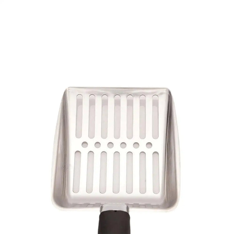 Dog & Cat Clean Feces Supplies – Stainless Steel Shovel | Cat Litter Scoop | Reduces Dust | Metal Long Handle Scoop | Pet Cleaning Tools