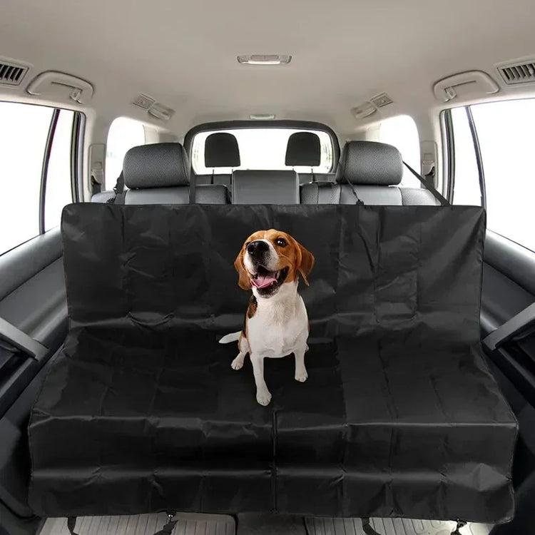 Waterproof Dog Car Seat Cover – Foldable Pet Backseat Hammock with Non-Slip Backing