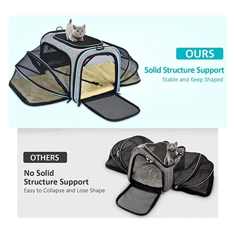 Pet Carrier Backpack Portable Foldable Cat Bag | Medium Pet Travel Carrier
