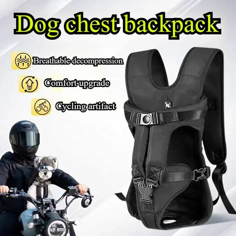 Chest Pet Bag Large Dog Backpack – Convenient and Comfortable Carrier for Medium Breeds