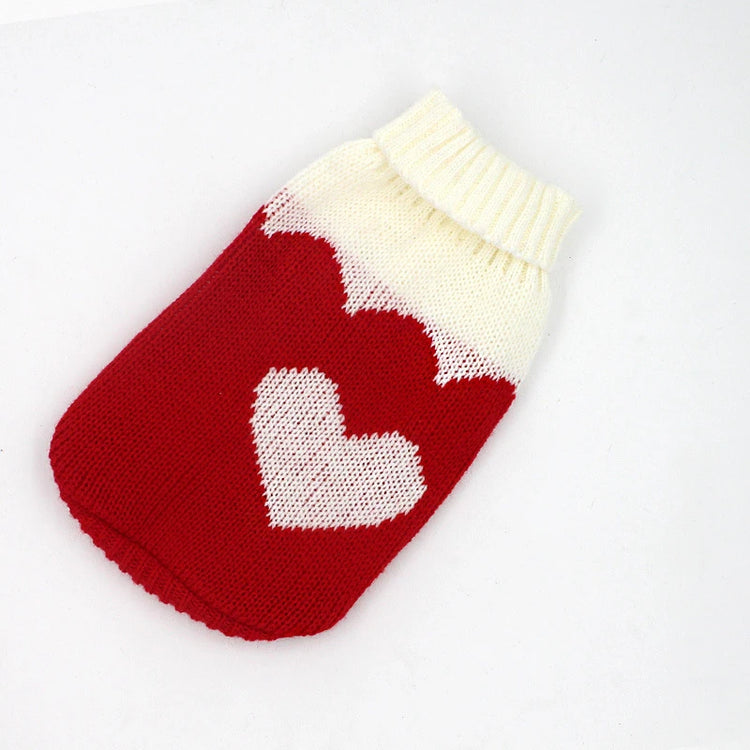 Warm Pet Clothes | Christmas Knitted Sweater | For Small, Medium Dogs/Cats