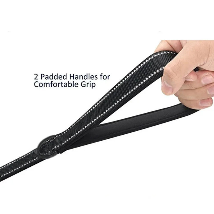 Heavy Duty Double Handle Dog Leash – Outdoor Training & Travel Lead