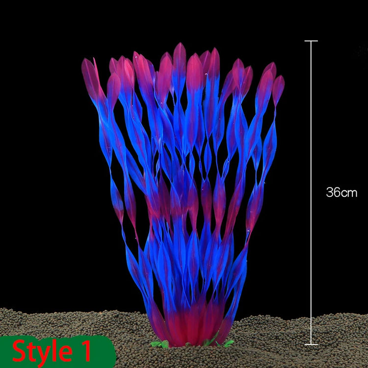 40cm Artificial Aquarium Plant – Durable Plastic Water Grass Decoration for Fish Tank