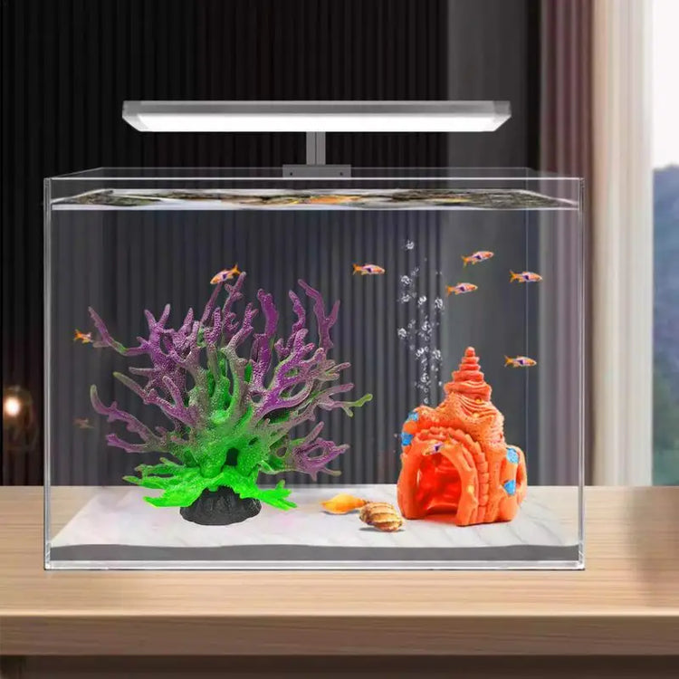 Aquarium Coral Simulation Decoration – Realistic Resin Fish Tank Plant, Multi-Color Landscape Accessory