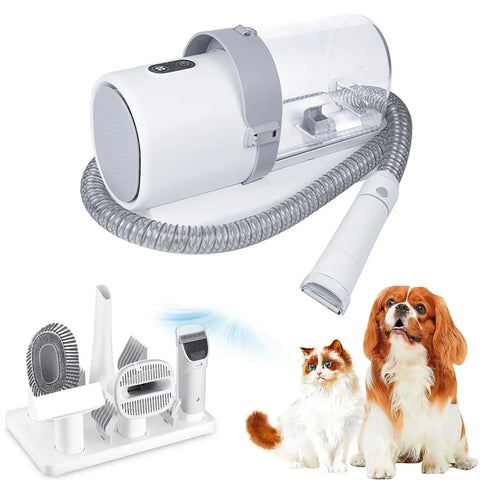 VOFORD Dog Grooming Kit with Vacuum Cleaner and 5 Grooming Tools