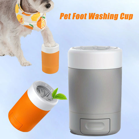 Automatic Dog Paw Cleaner Cup for Dogs and Cats – Pet Foot Washer with Gentle Silicone Brush
