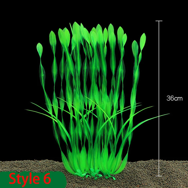 40cm Artificial Aquarium Plant – Durable Plastic Water Grass Decoration for Fish Tank