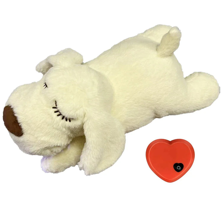 Heartbeat Plush Puppy Toy – Soothing Comfort Doll for Behavioral Training & Stress Relief