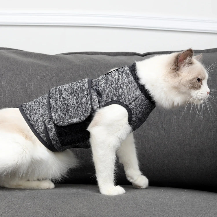Cats Anxiety Jacket | Thunder Coat for Stress Relief | Emotional Comfort & Recovery Vest for Pets